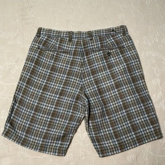Tommy Bahama Plaid Linen Blend Hawaiian Beach Casual Chino Shorts Men Size 30X9 - Picture 7 of 10